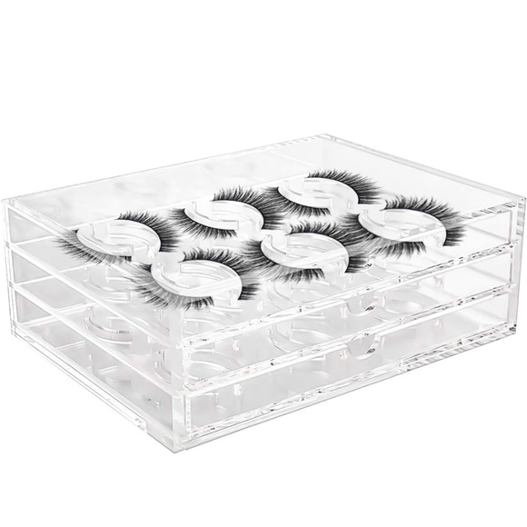 3 Layers Acrylic False Eyelash Organizer Case - Picture 1 of 4
